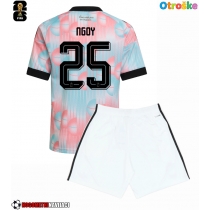 Otroške Nogometnih dresov Belgija Nathan Ngoy #25 Gostujoči SP 2026 Kratki rokavi (+ hlače)